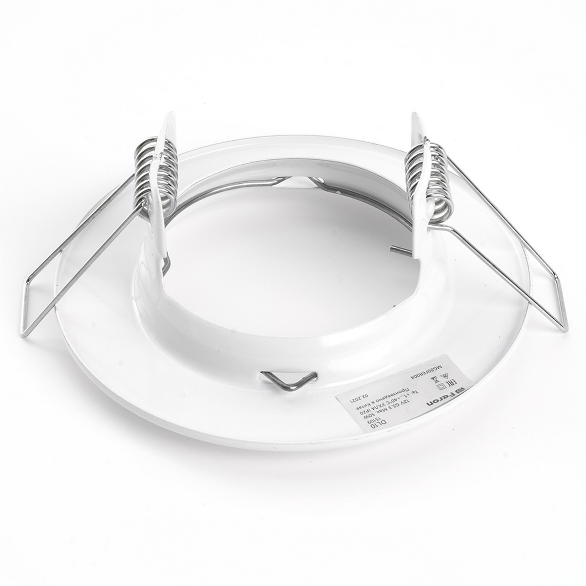 Встраиваемые светодиодные светильники Светильник встраиваемый Feron DL10 потолочный белый MR16 G5.3 15109 