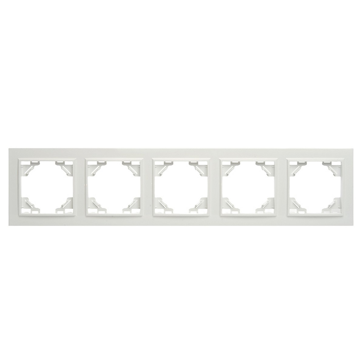 Рамка 5-местная горизонтальная STEKKER PPFR00-9005-01 серия Эрна белый 39620