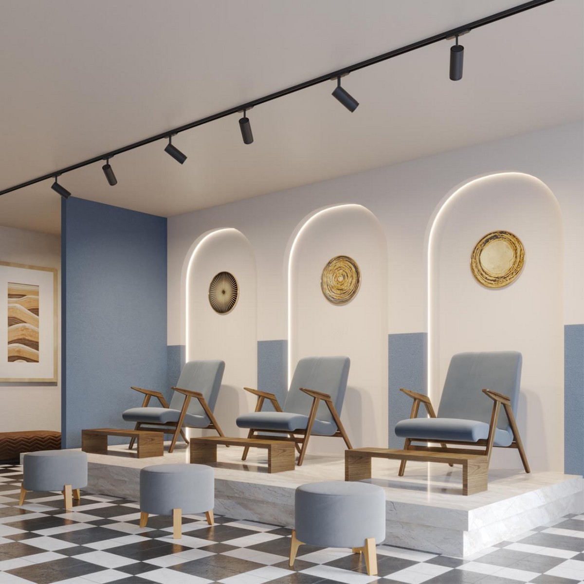 Трековые светодиодные светильники Светильник трехфазный трековый светодиодный с переключателем цветовой темперетуры и мощности NOVOTECH 359584 NAIL 