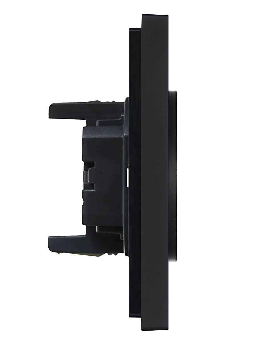 IEK FORTE&PIANO Черный Розетка IEK FORTE&PIANO Черный 2-я б/з безвинтовое крепление 10А FP126