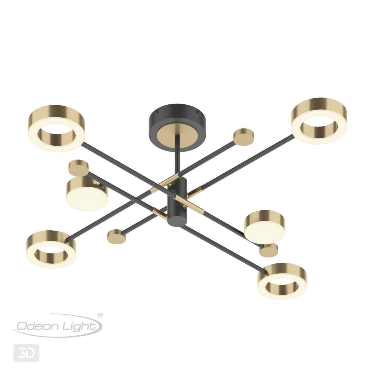 Накладные светодиодные светильники Потолочный светильник ODEON LIGHT 4321/55CL DENZEL 