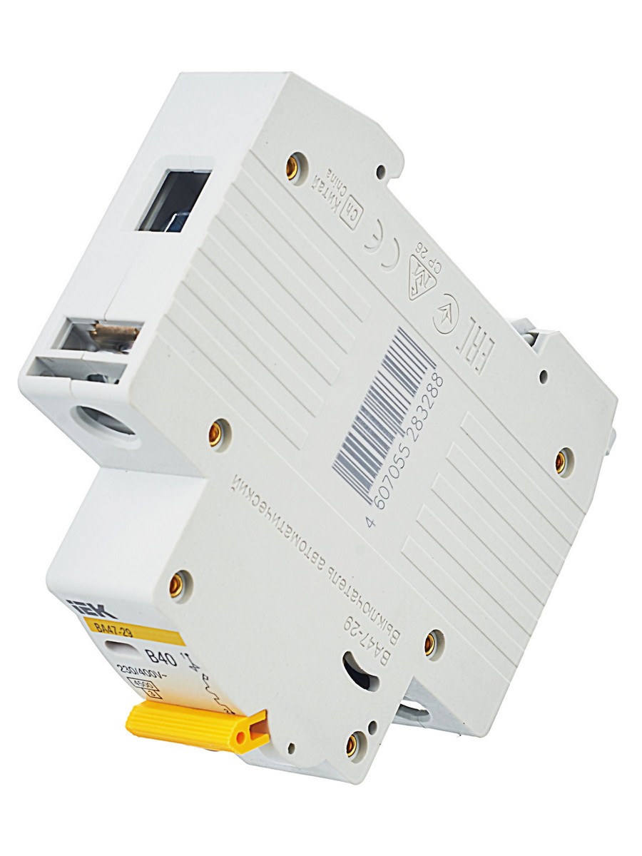 1 полюсные (однополюсные) Автоматический выключатель IEK KARAT ВА47-29 1Р 40А 4,5кА х-ка В MVA20-1-040-B 