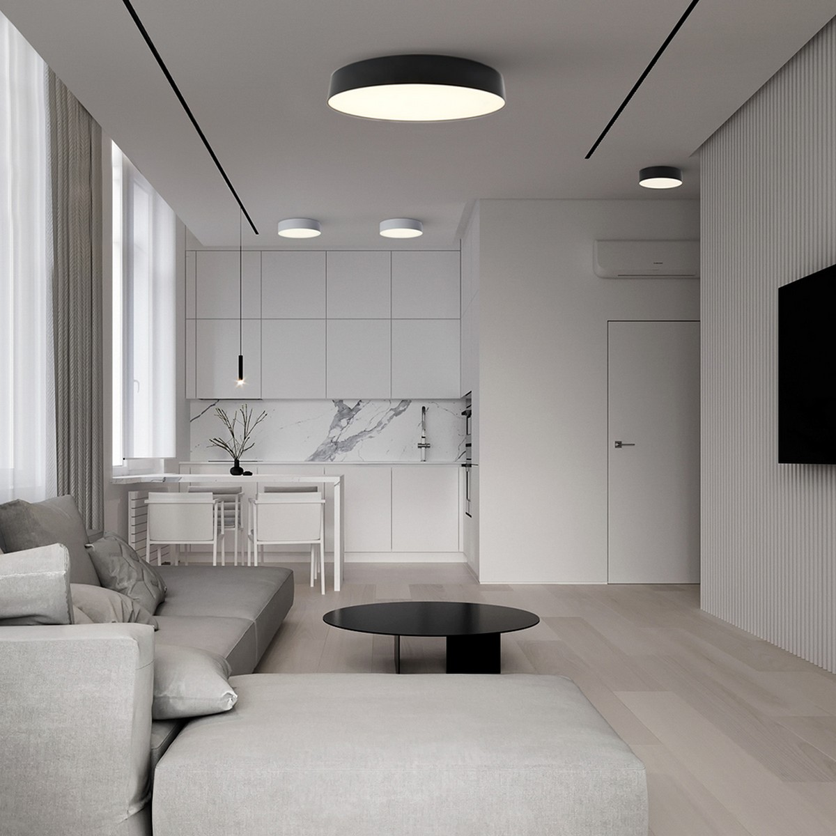 Светильники споты светодиодные Светильник спот светодиодный Feron AL200 “Simple matte” 10W черный 4000К 48075 