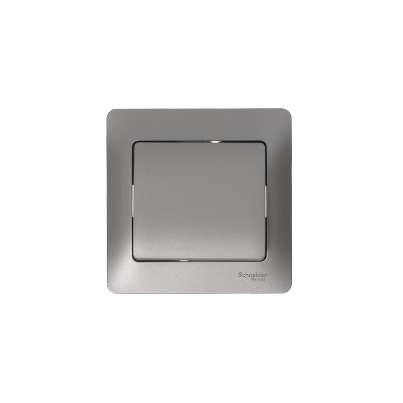 Переключатель 1-клавишный Systeme Electric Glossa Платина GSL001261