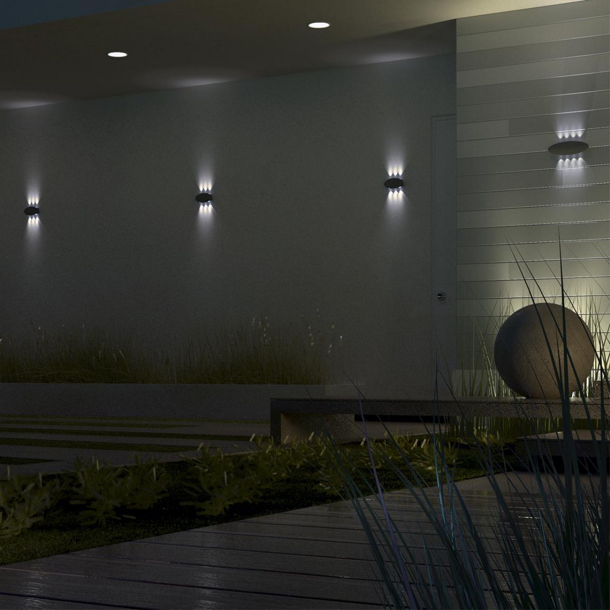 Уличные настенные светильники Ландшафтный настенный светильник NOVOTECH 358563 CALLE 