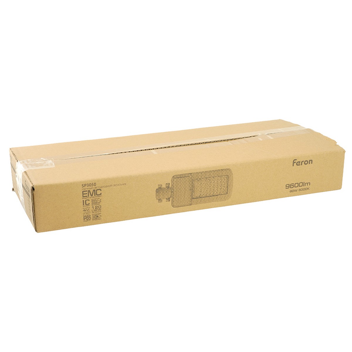 Консольные уличные светодиодные светильники на столб Светодиодный уличный консольный светильник Feron SP3050 80W 5000K 230V 41266 