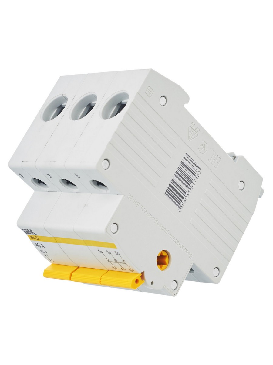 IEK Выключатель нагрузки IEK KARAT (мини-рубильник) ВН-32 3Р 40А MNV10-3-040 