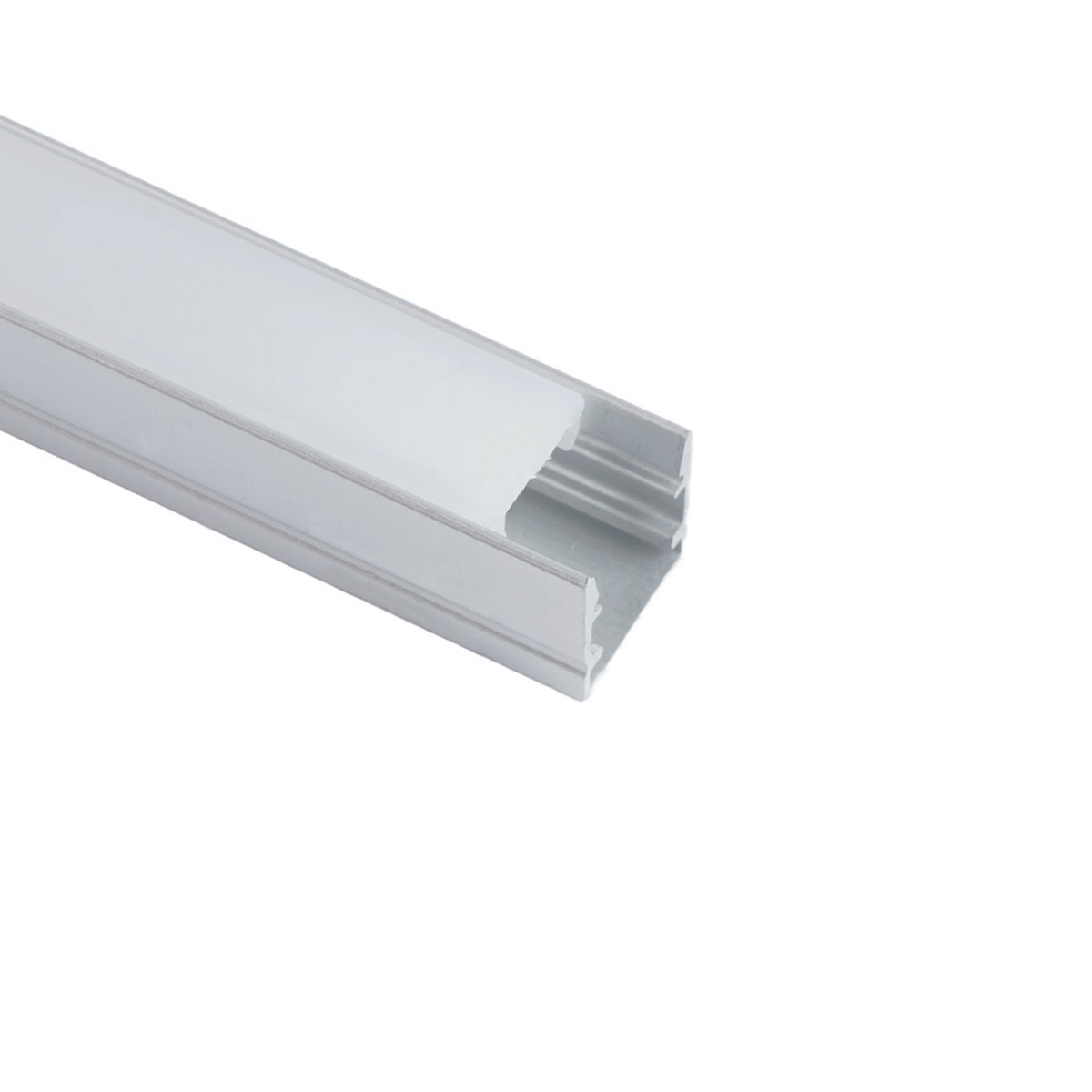 Профиль и крепеж для светодиодной ленты Профиль Feron CAB243 алюминиевый накладной 10х10мм серебро 52151 