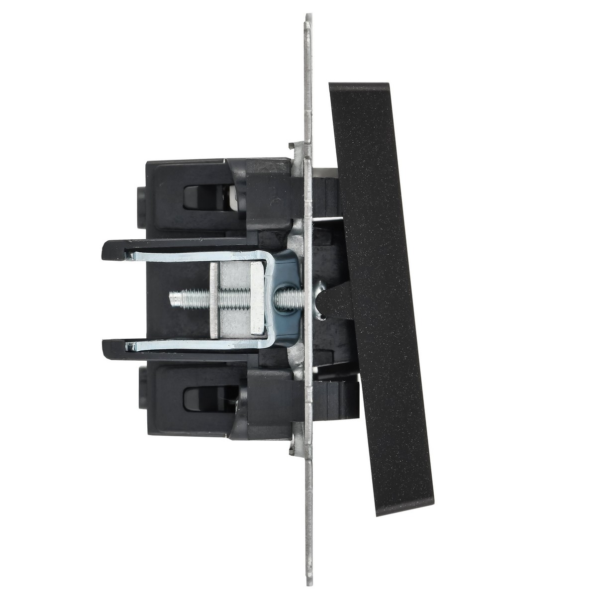 Выключатель IEK BRITE 1-клавишный с индикацией 10А ВС10-1-1-БрЧ черный BR-V10-1-10-K02
