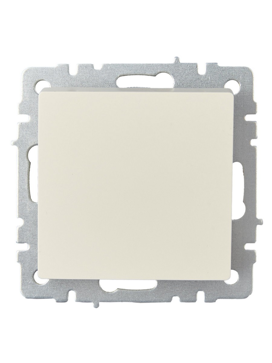Выключатель IEK BRITE 1-клавишный проходной 10А ВС10-1-6-БрКр бежевый BR-V12-0-10-K10