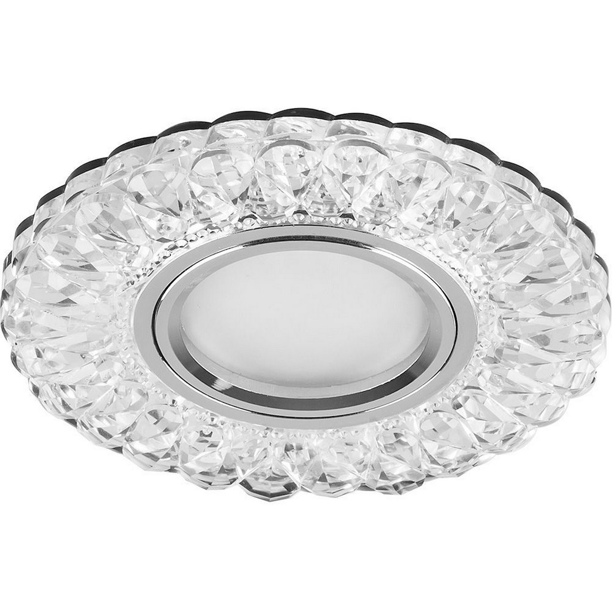 Светильник встраиваемый Feron CD938 с LED подсветкой MR16 прозрачный 29471