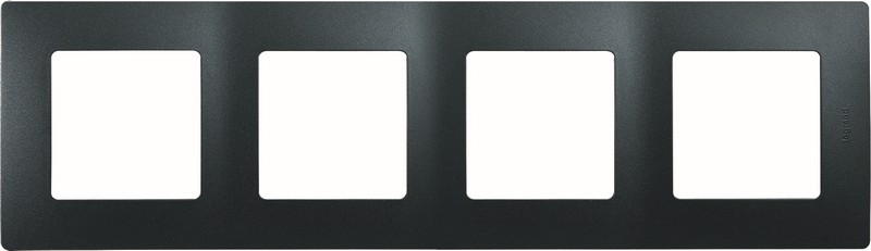 Рамка Legrand Etika антрацит 4-ая 672584