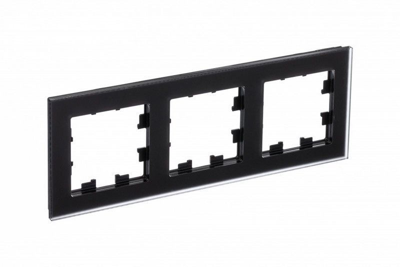 AtlasDesign Рамки Nature Рамка Systeme Electric AtlasDesign Nature Матовое стекло черный 3-ая ATN331003