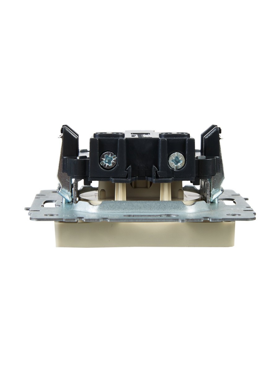 IEK Brite Бежевый Розетка IEK BRITE б/з без шторок 10А РС10-1-0-БрКр бежевый BR-R10-10-K10