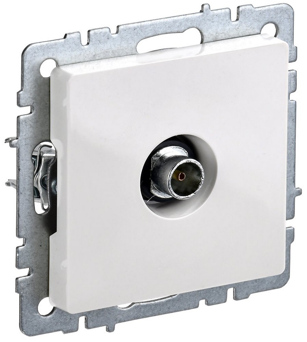 IEK Brite Белый Розетка IEK BRITE TV оконечная РТВ11-0-БрБ белый BR-A10-O-K01