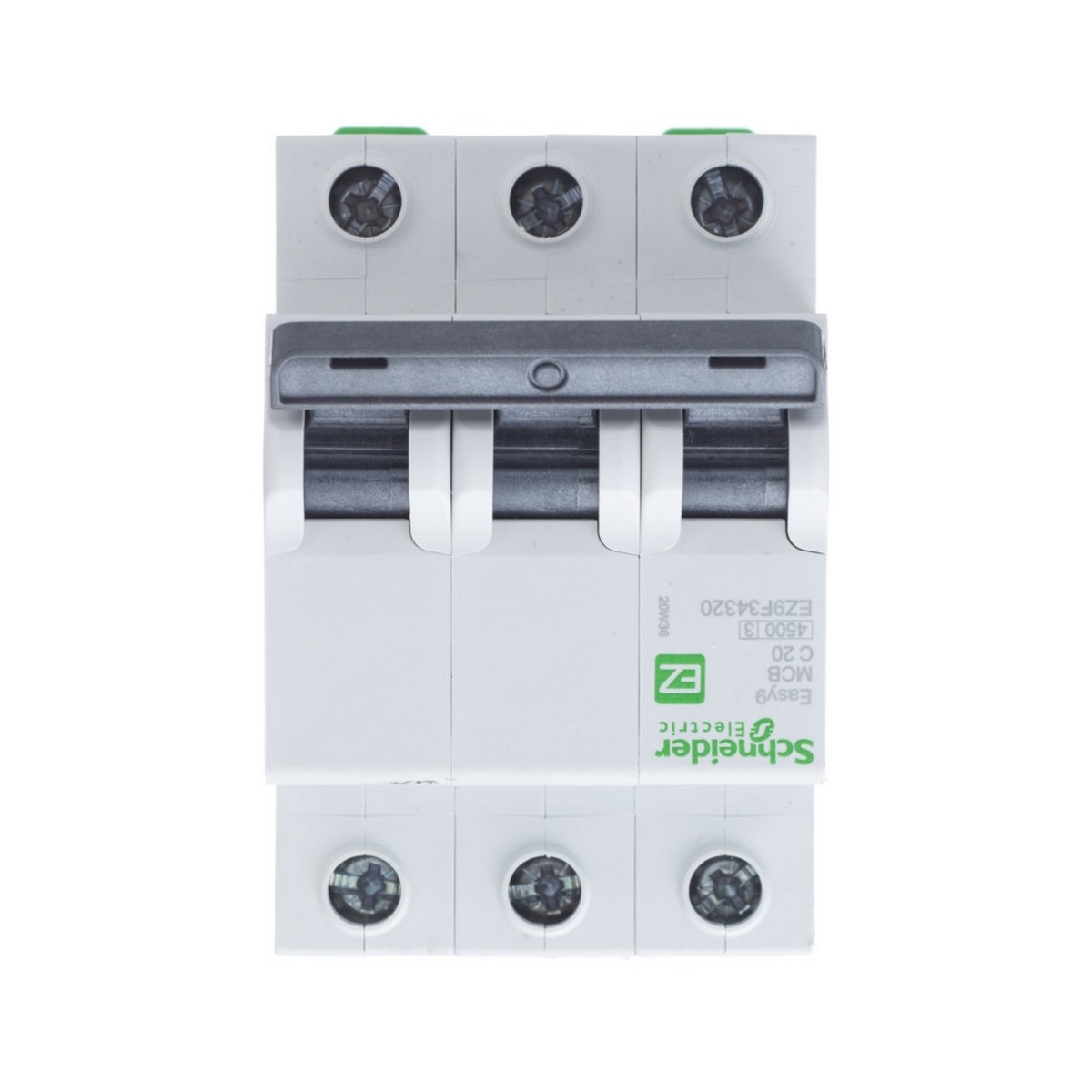 3 полюсные (трехполюсные) Автоматический выключатель SCHNEIDER ELECTRIC EASY 9 3P 20A (С) 4,5kA EZ9F34320 