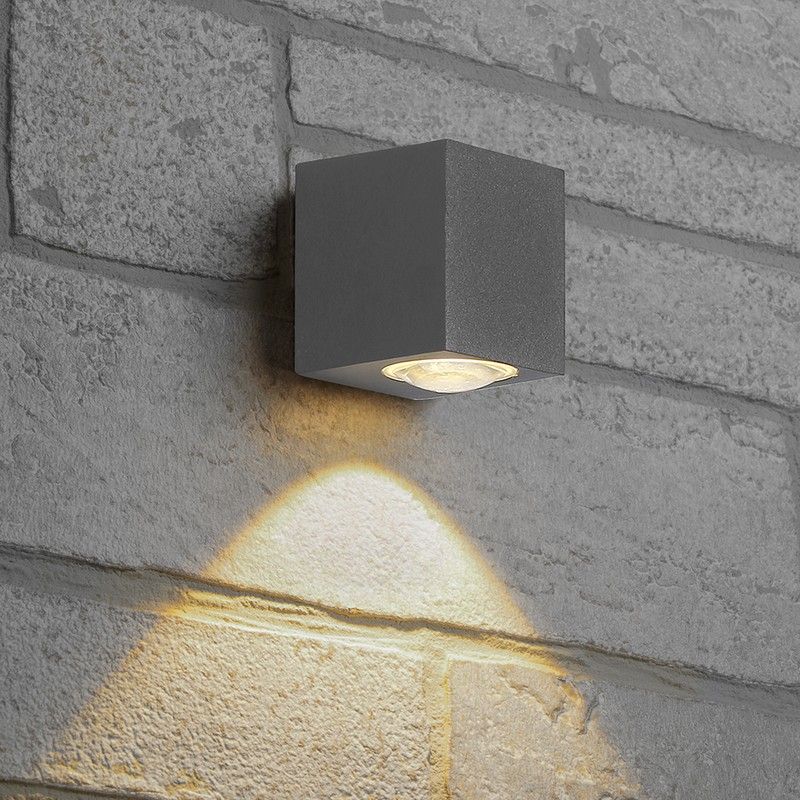 Уличные настенные светильники Светильник уличный светодиодный Feron DH054 6W 400Lm 3000K серый 48485 