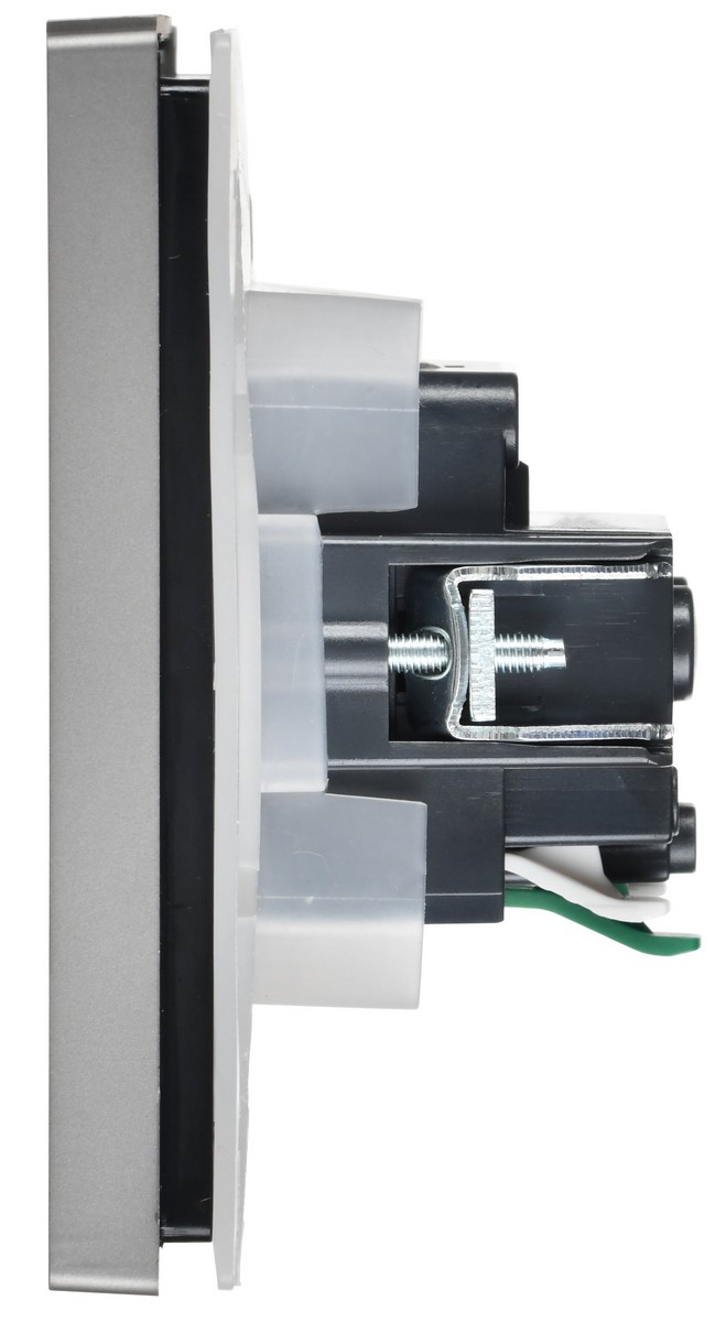 IEK FORTE&PIANO Сталь Розетка IEK FORTE&PIANO Сталь с/з со шт с крышкой безвинтовое крепление 16А IP44 FP519