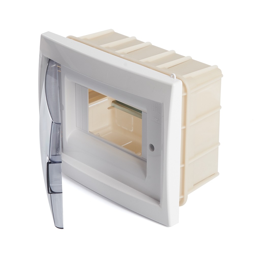 Пластиковые боксы и щиты Stekker Бокс встраиваемый STEKKER EBX50-2/06-20 6 модулей, пластик, серия Standart 39651