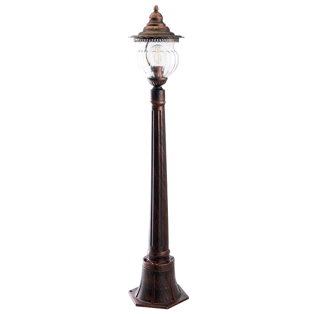 Уличные светильники столб Светильник садово-парковый Feron PL596 столб 60W 230V E27 коричневый 41173 
