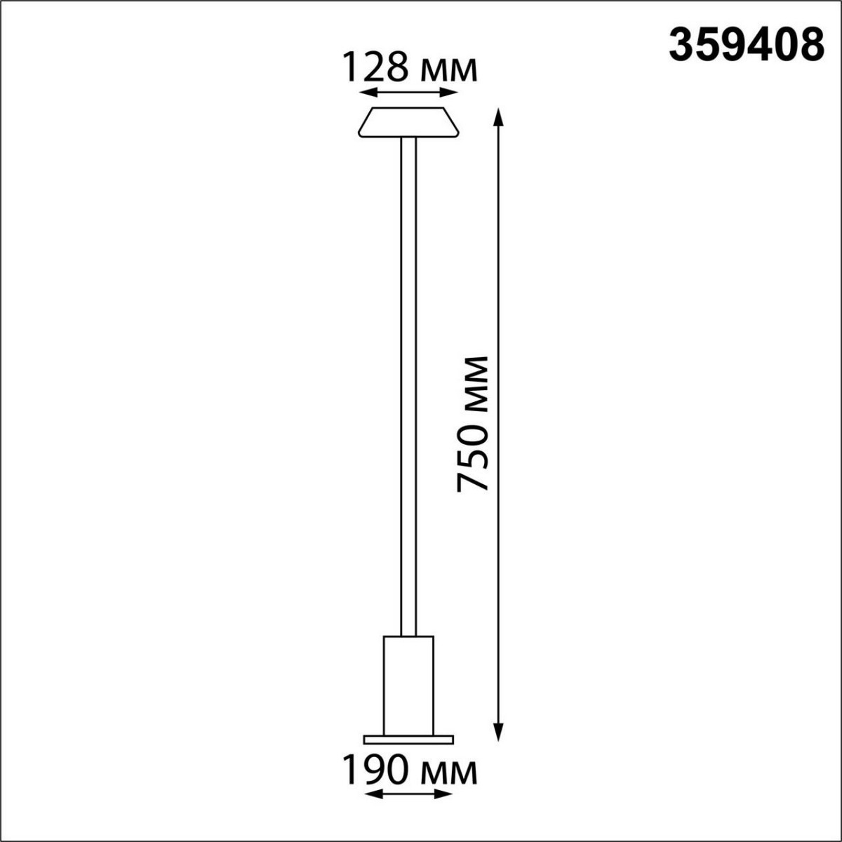 Светильник ландшафтный светодиодный переносной NOVOTECH ELEGANCE 359408
