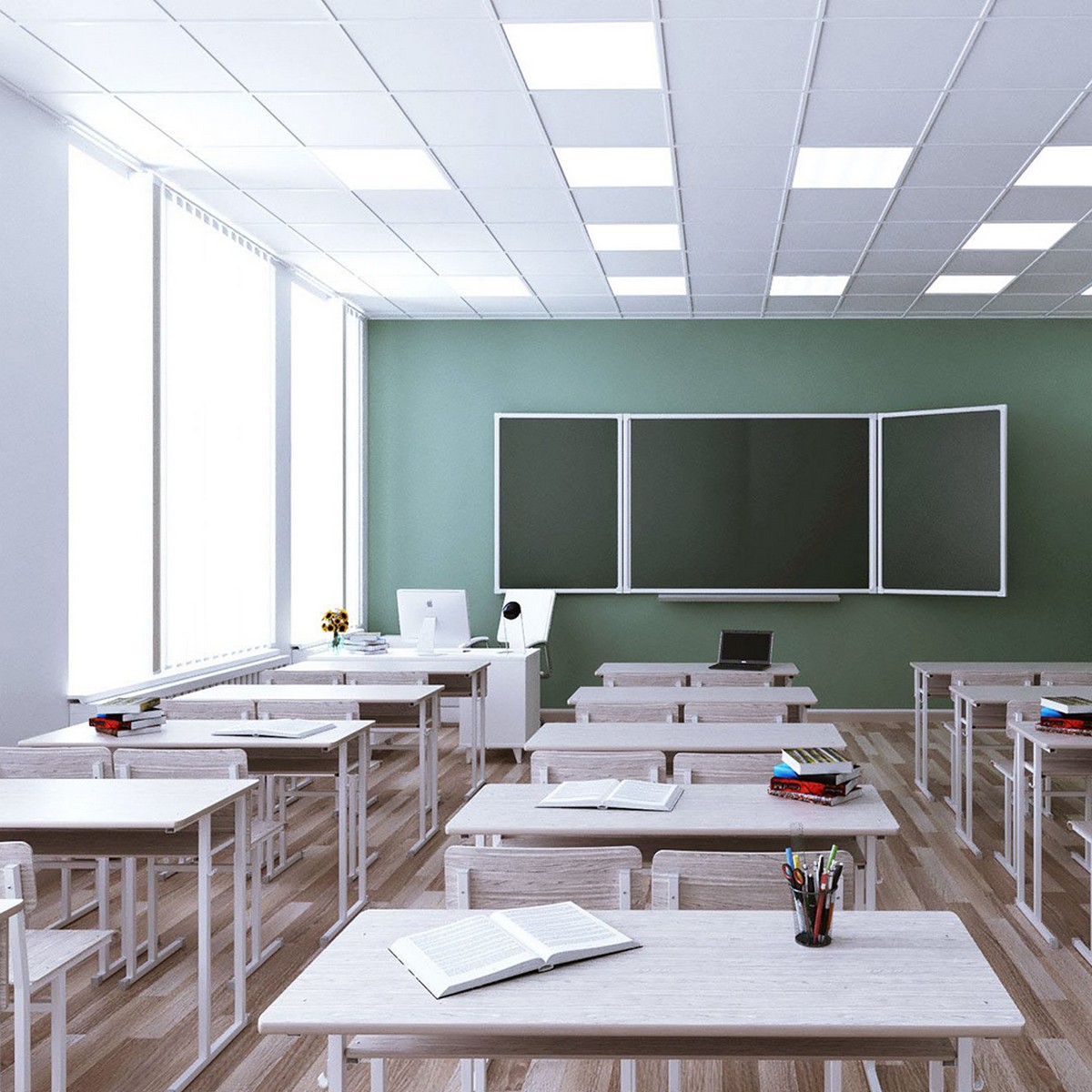 Светодиодные светильники армстронг 600*600 Универсальная светодиодная панель Feron MASTER ДВО 36W-5000К-595х595х40-опал IP40 KZS 48783 