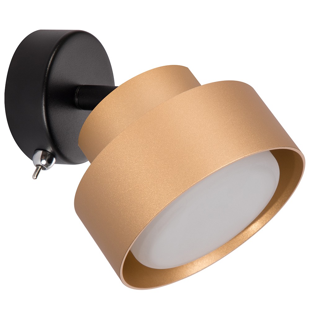 Накладные светодиодные светильники Светильник настенный Feron HL3670 AURA 12W 230V GX53 золото 48414 