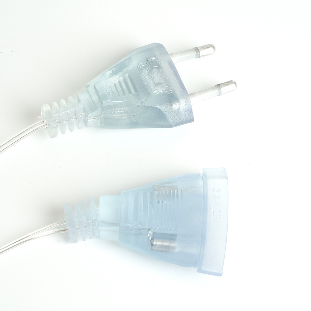 Светодиодная гирлянда Feron CL29 бахрома Звезды 3*1м + 3м 230V 2700K статичная c питанием от сети прозрачный шнур 48613