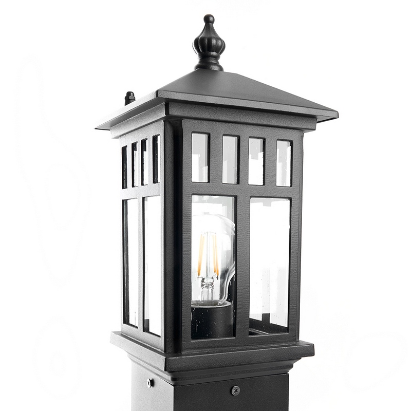 Светильник садово-парковый Feron PL676 столб 60W 230V E27 черный 11691