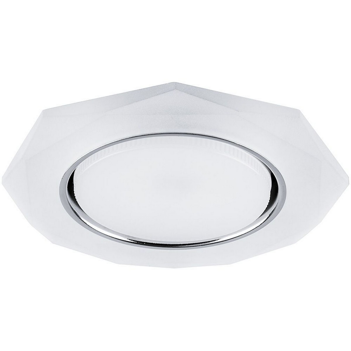 Светильник встраиваемый Feron CD5021 с белой LED подсветкой GX53 белый матовый 32660