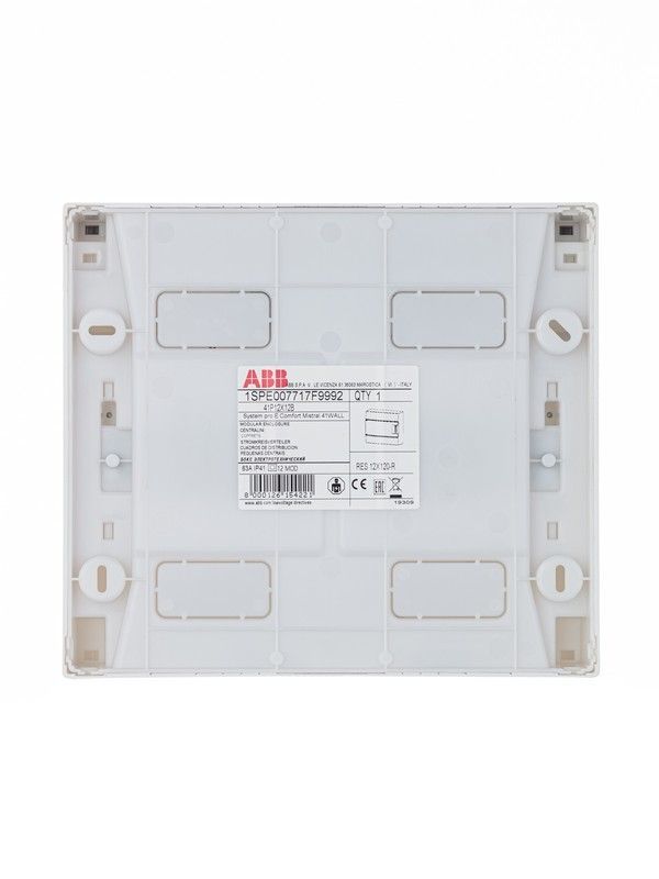 Щиты и боксы ABB Mistral41 Бокс настенный ABB Mistral41 12М прозрачная дверь (с клемм) 1SPE007717F9992
