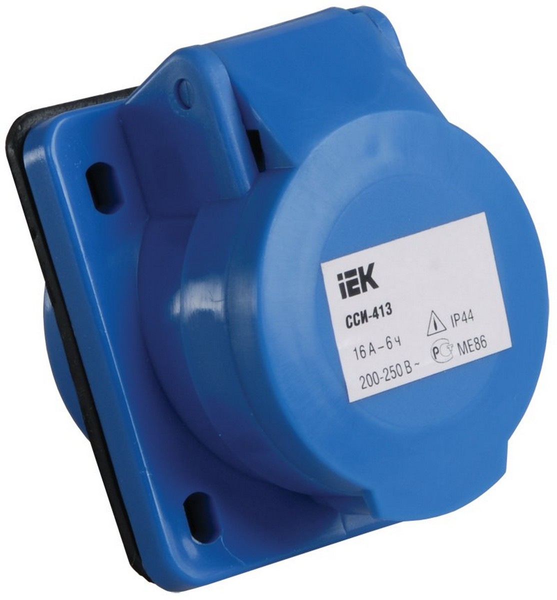 Розетка кабельная IEK 413 скрытая 2Р+Е 16А 220В IP44 PSR41-016-3