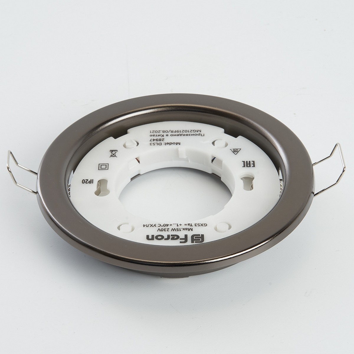 Встраиваемые светодиодные светильники Светильник встраиваемый Feron DL53 потолочный GX53 черный хром 28947 