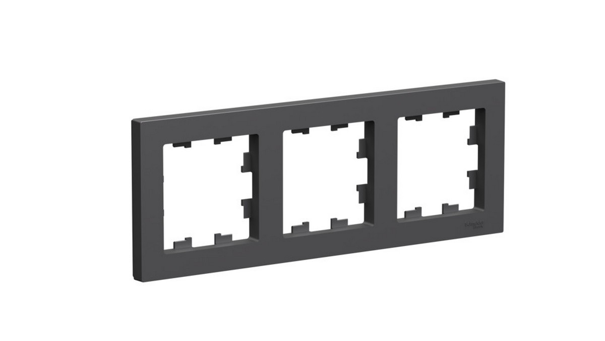 AtlasDesign Базальт Рамка Systeme Electric AtlasDesign Базальт 3-ая, универсальная ATN001403