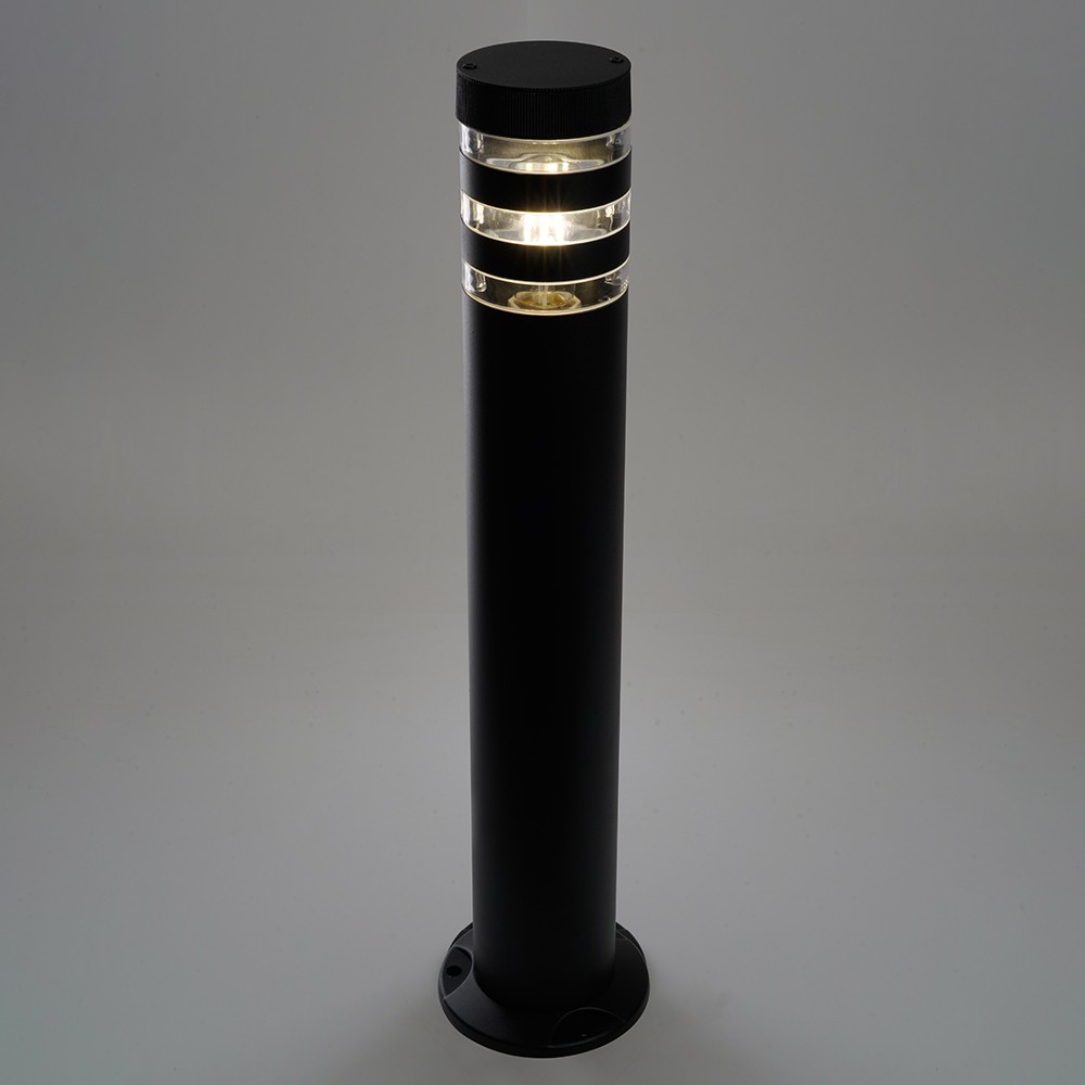 Уличные светильники столб Светильник садово-парковый Feron DH0809 столб E27 230V черный 48341 