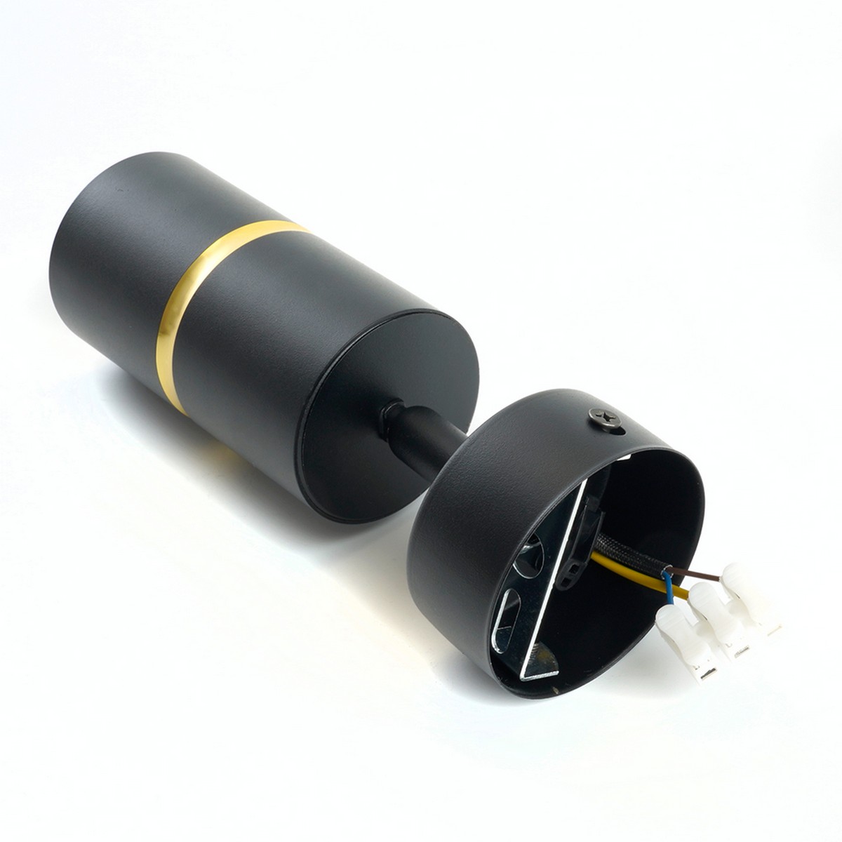 Светильники споты светодиодные Светильник спот Feron ML1861 ZEN настенно-потолочный GU10 чёрный золото 48641 