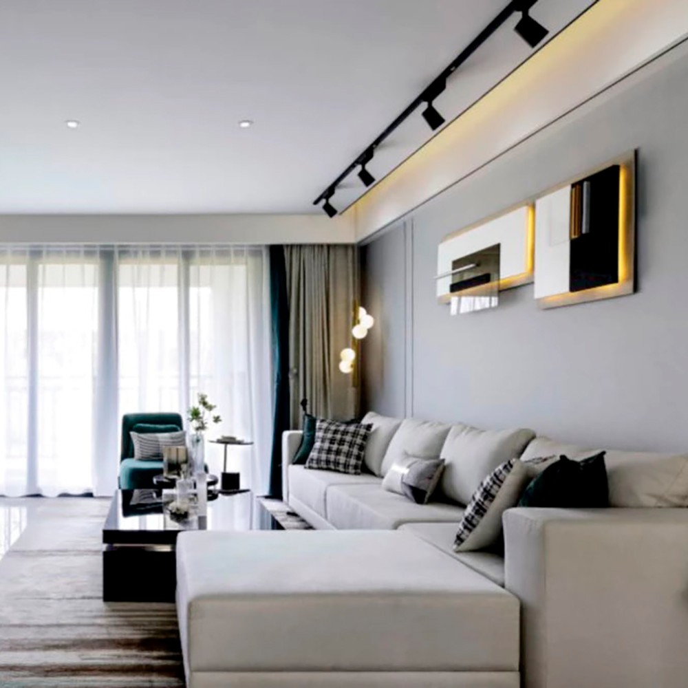 Трековые светодиодные светильники Светильник Feron AL182 трековый на шинопровод GU10 черный 48938 