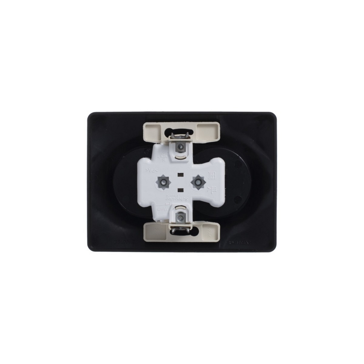 Glossa Шоколад Розетка Systeme Electric Glossa Шоколад двойная без заземления,16А, в сборе GSL000820