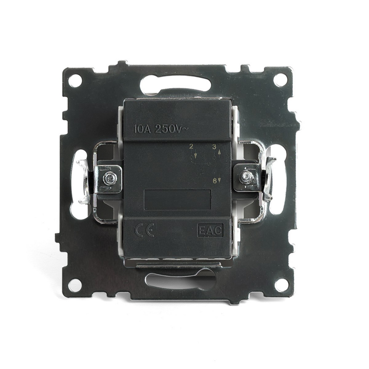 Переключатель 1-клавишный STEKKER GLS10-7105-08 250V 10А Катрин золото 49214