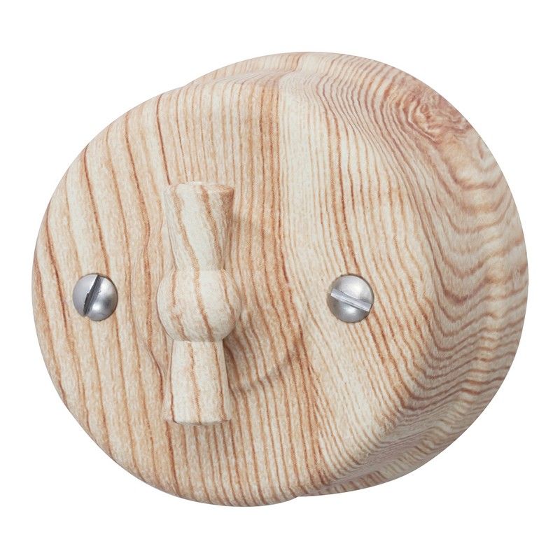 Bironi Лизетта - Ретро розетки и выключатели Выключатель 1-кл BIRONI Пластик Карельская Сосна B1-200-13