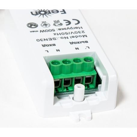 Датчики движения, освещенности и открытия Датчик движения Feron SEN30/ST122 500W IP20 с кабелем 1,5м черный включение взмахом 22068 