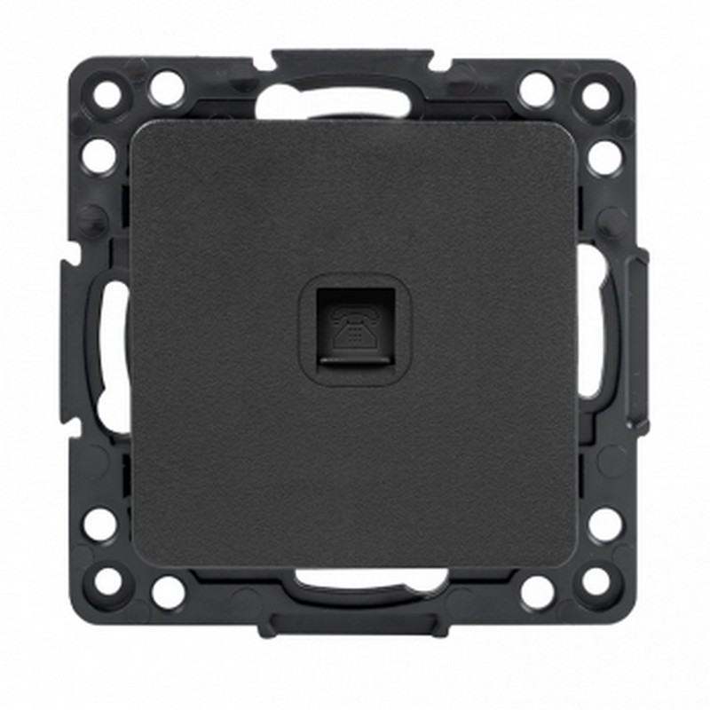 Розетка RJ-11 EKF PROxima Стокгольм Черный  EZT01-034-10