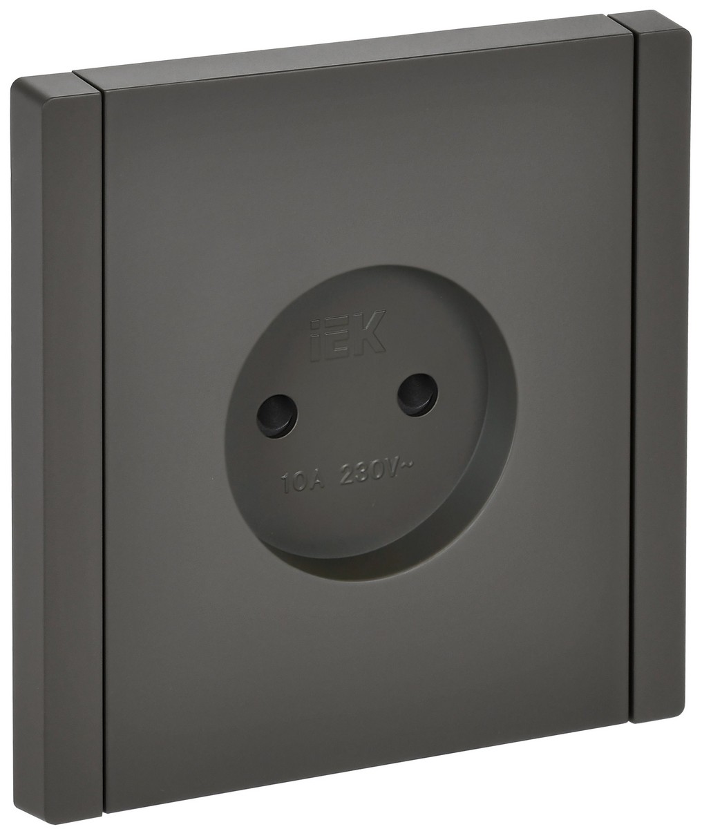 IEK FORTE&PIANO Серый Розетка IEK FORTE&PIANO Серый б/з со шт винтовое крепление 10А FP317
