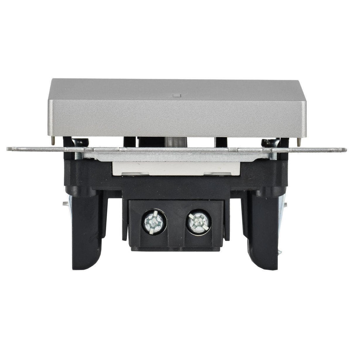 Выключатель IEK BRITE 1-клавишный с индикацией 10А ВС10-1-1-БрА алюминий BR-V10-1-10-K47