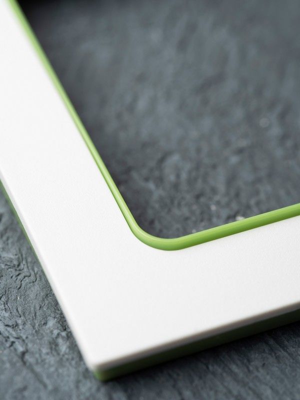 EKF Стокгольм белый Рамка 4-ая EKF PROxima Стокгольм Белый Линия зеленая  EAM-G-303-10