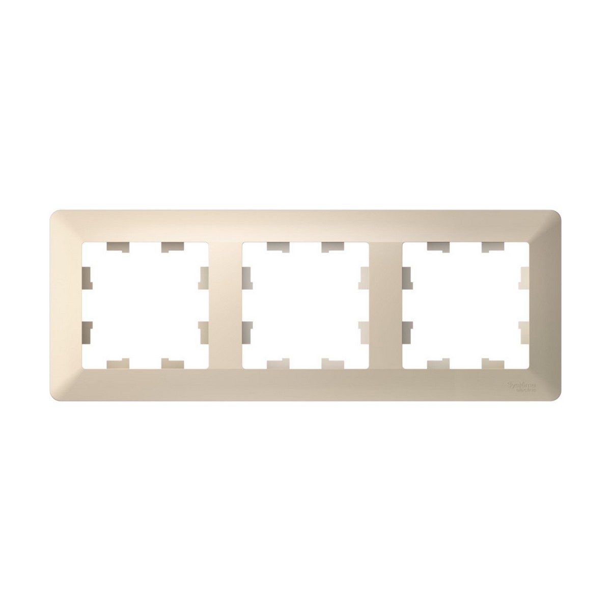 AtlasDesign Бежевый Рамка Systeme Electric AtlasDesign Air Бежевый/дымчатый белый 3-ая ATN220203