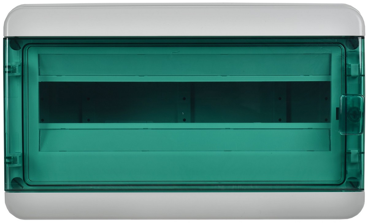 Пластиковые боксы и щиты IEK Корпус пластиковый IEK TEKFOR КМПн-18 IP65 зелен. прозр. дверь TF5-KP72-N-18-65-K03-K06