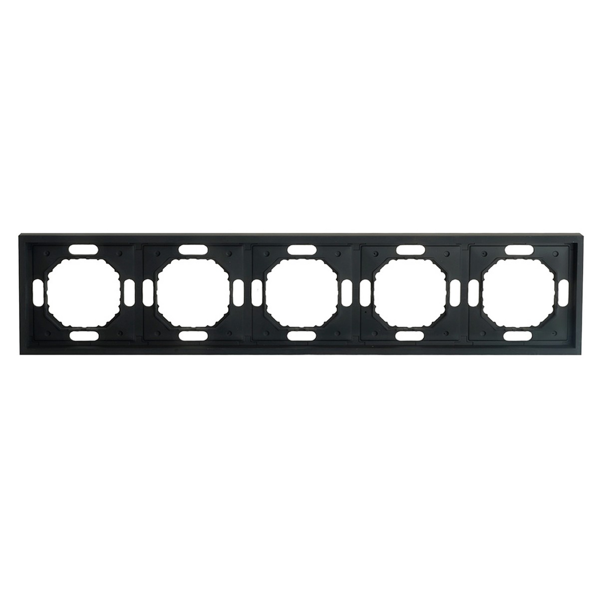 Эмили - Розетки и выключатели Stekker Рамка 5-ая STEKKER Эмили PFR00-5005-05 черный уголь soft touch 49862