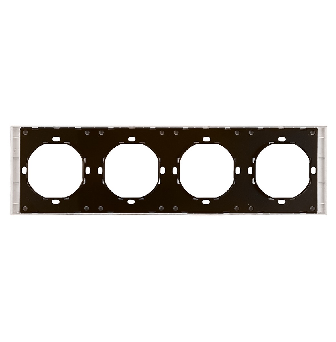 Мия - Розетки и выключатели Stekker Рамка 4-местная STEKKER Мия PFR00-3004-08 пудровый жемчуг 50489