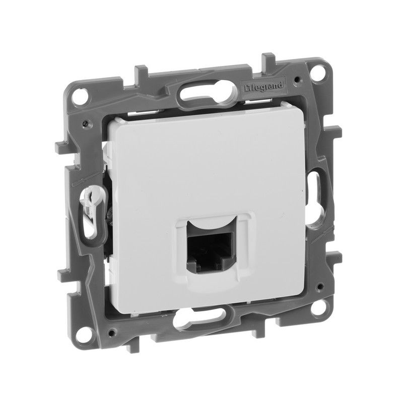 Legrand Etika Белый Розетка компьютерная Legrand Etika белый (RJ45) 1-ая 5 кат. UTP 672241